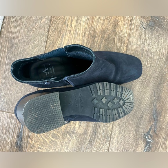 Aquatalia Suede Navy Booties 7.5 - Picture 3 of 5